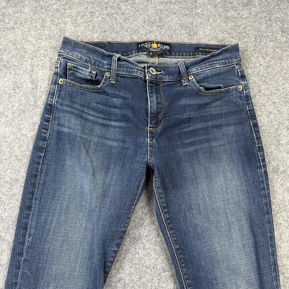 Lucky Brand Brooke Skinny Jeans Womens 6 28x27 Blue Medium Wash Stretch Denim - Picture 2 of 14